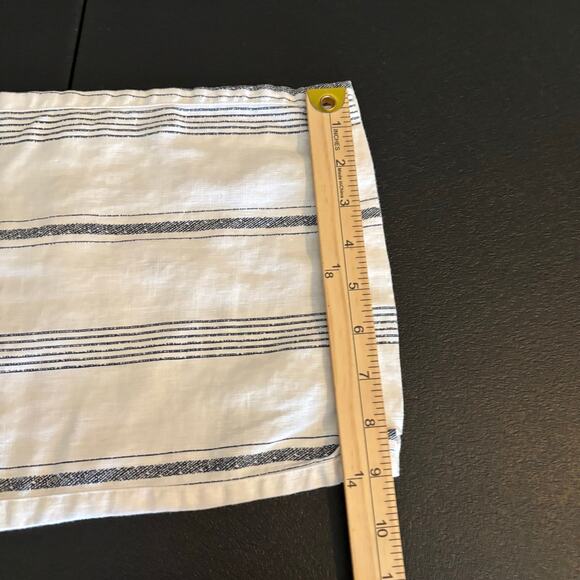 Chico's Women Size O/Small White Striped Linen Tie Waist Comfy Breathable Pants - Picture 9 of 12